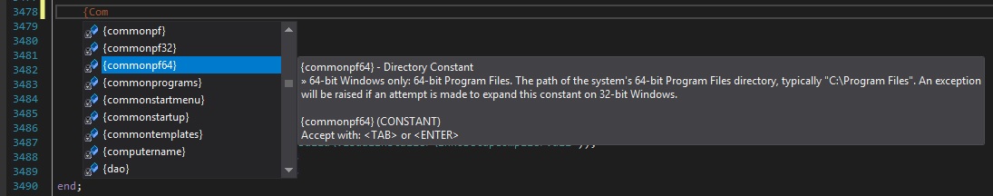 Constants in Inno Setup