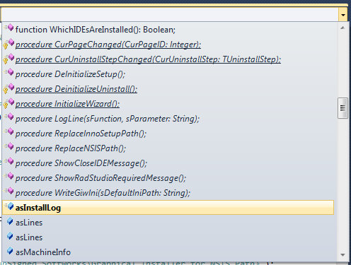 Parameter Info setings