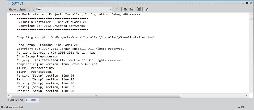 inno serup output window