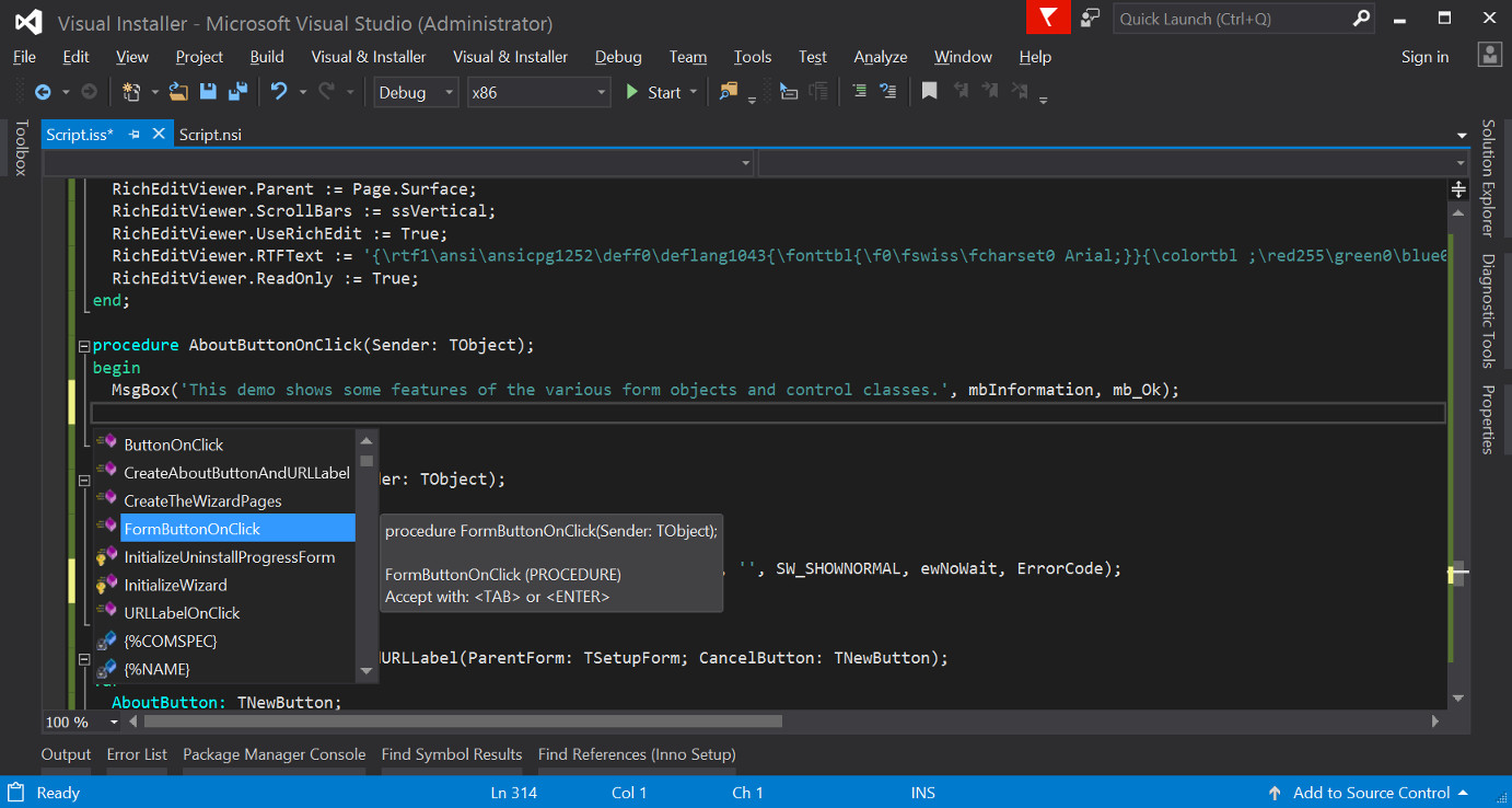 Visual Studio 2017
