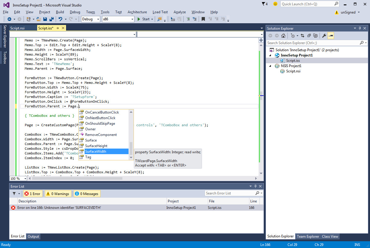 Visual Studio 2015