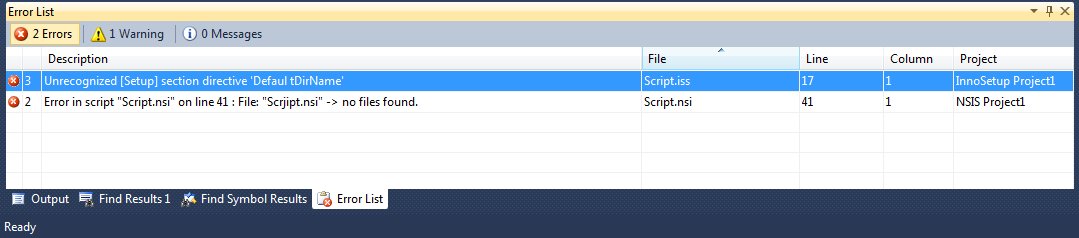errors list