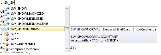 inno setup code complete