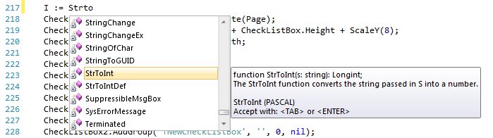 inno setup pascal