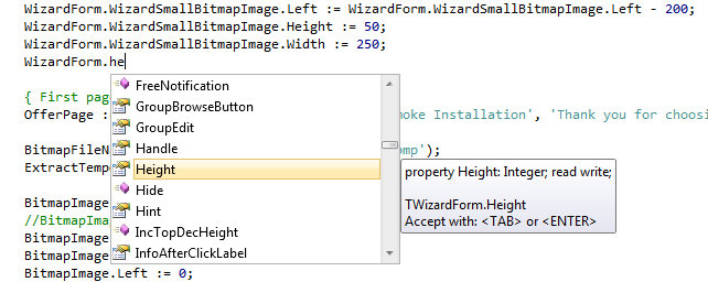 IntelliSense Member Completion