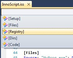 inno setup navigation bars types